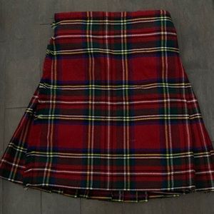 Scottish Highland authentic woven tartan kids size 5-6